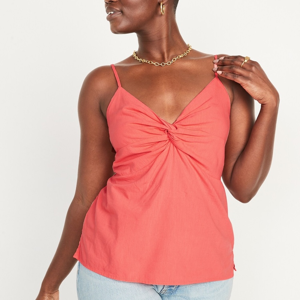 Twist Front Sleeveless Camisole